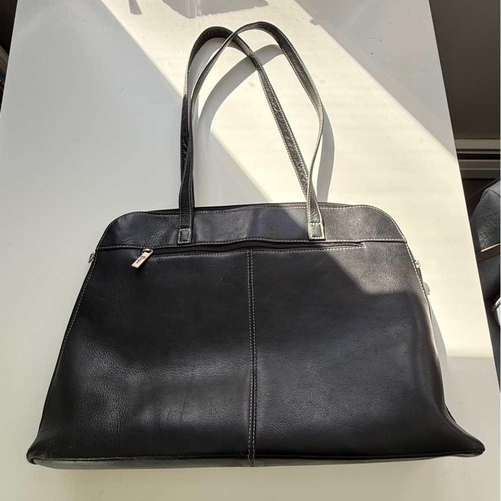 Royce Columbian Vaquetta leather luxury laptop bag-EUC